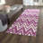 Sanyla Hand Tufted Wool Chevron Rug-315865992