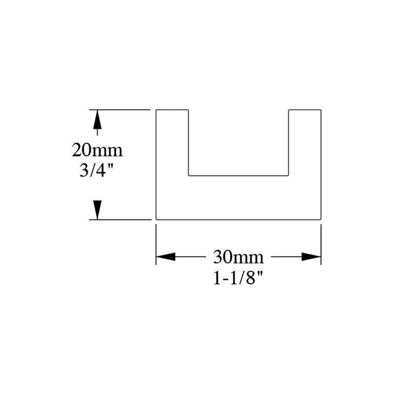 0.75'' H x 78.75'' W x 1.13'' D Plastic Crown