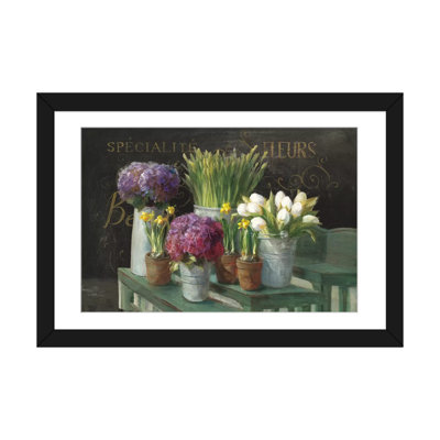 " Les Fleurs Printemps On Black " by Danhui Nai