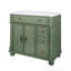Bathroom Vanity with Sink and Metal Handles-1048449671