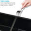 Évier de cuisine encastré à double cuve 32 po x 18 po - Quartz noir, filtre à chaleur antirouille et antirouille pour un drainage sans soudure L x l Quartz résistant à la chaleur, efficace et dégagé