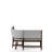 Curved Dining Bench Mid-Century Modern Upholstered Curved Bench