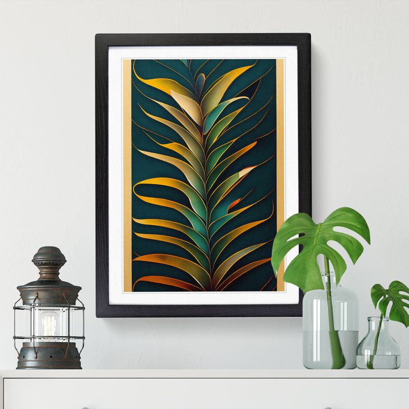 Rackers Fern Leaf Classic Vol.8 - Wall Art, 46cm H x 34cm W x 2cm D, Walnut