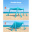 Beach Tent Sun Shelter, UPF50+ Sun Protection, 6.6 ft Tall, 10 x 10 ft, Easy Pop Up Beach Canopy with Sandbags, Stability Poles, Sand Shovels, Portable Shade for Family, Camping, Fishing-1625069789