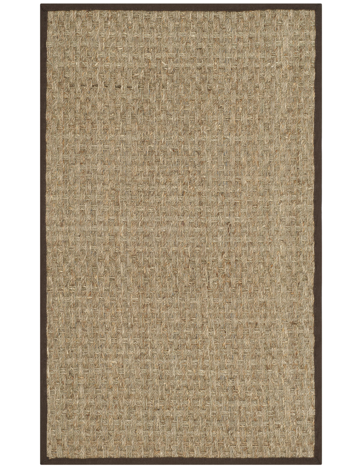 Debroh Natural Fiber Seagrass Rug, Rectangle 3' x 5'