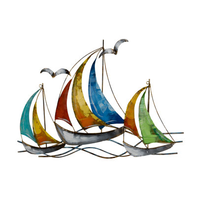 Handmade Coastal Nautical & Beach Wall Decor on Metal