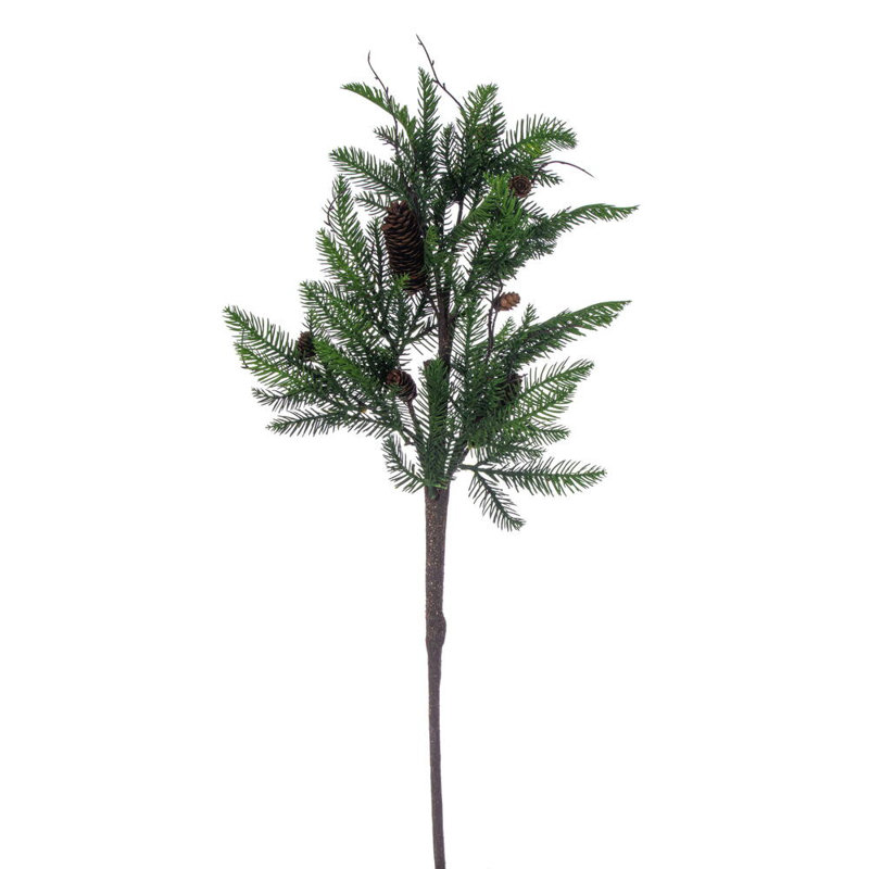 40" Green Cedar Pinecone Spray 2/Bag.