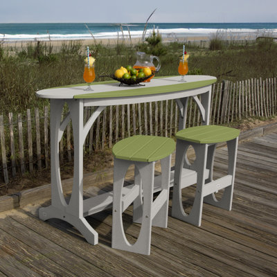 Shoreline 3-Piece Bar Height Balcony Set by Rosecliff Heights