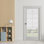 Mini-stores sans cordon pour portes en métal sans outil, obscurcissant, l 25 po x H 72 po, blanc