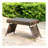 Portable Folding Wicker Table, Brown