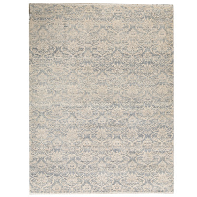 South Sea Wool Damask Area Rug