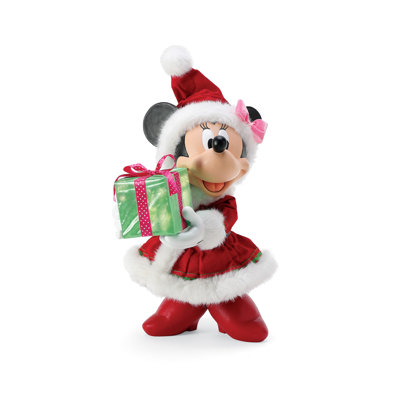 Possible Dreams Disney Minnie's Big Christmas Gift Light Up Figurine 17 Inch