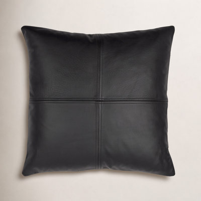 Declan Leather/Suede Reversible Pillow Cover