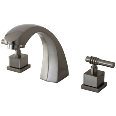 Kingston Brass Fortress Two-Handle 3-Hole Deck Mount Roman Tub Faucet