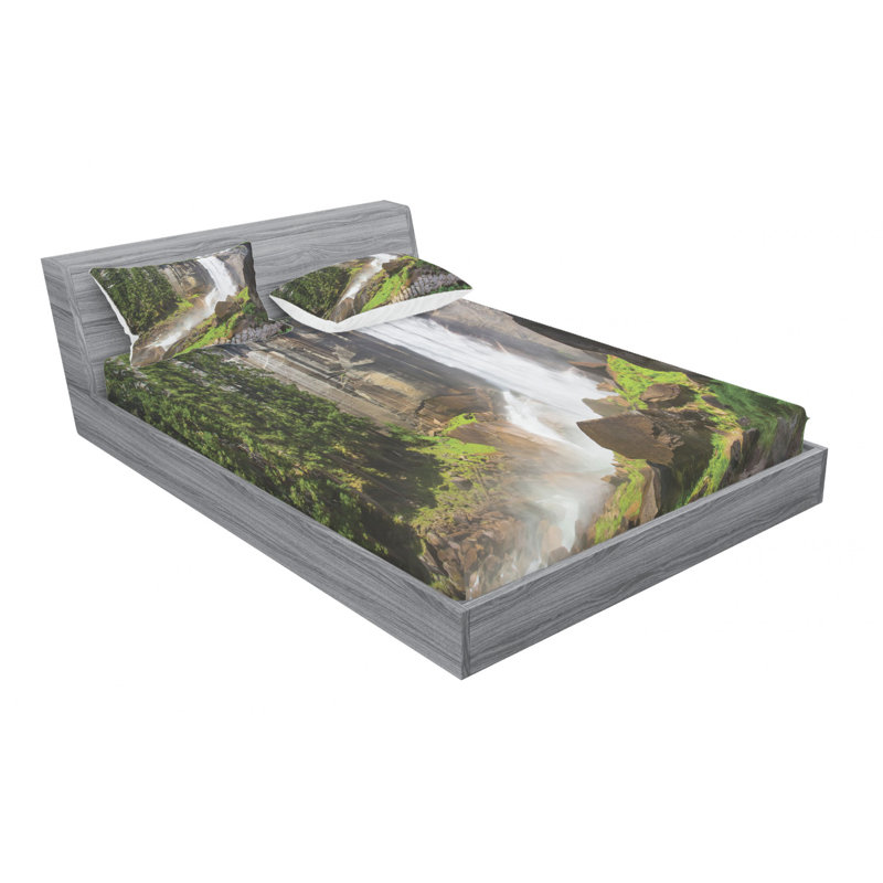 Microfiber Sheet Set, Queen Sheet Set with Fitted Sheet