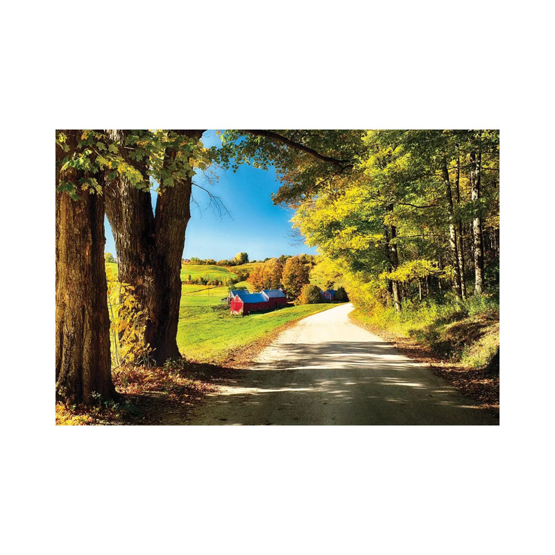 Vermont Farm Along A Country Road by George Oze - Wrapped Canvas Print, 20.32 cm H x 30.48 cm W