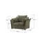Fauteuil surdimensionné en chenille de style moderne-1819182742