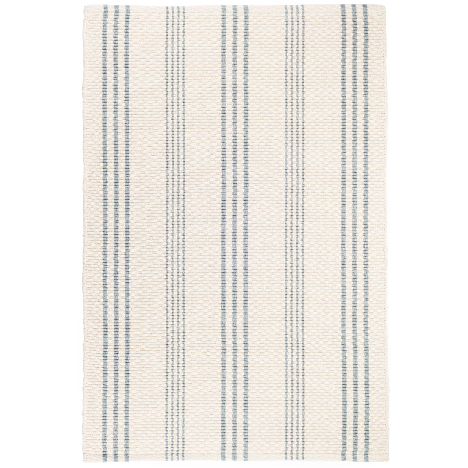 Swedish Stripe Handwoven Cotton Rug, Runner 2'6" x 12'