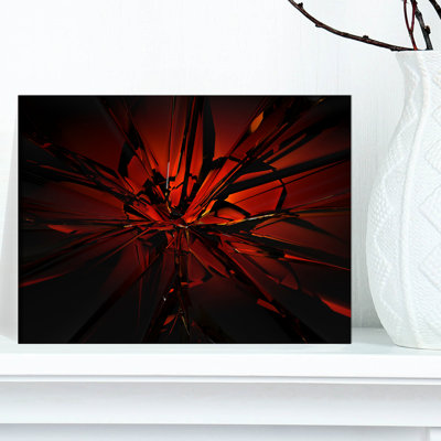 «Beautiful Red Crystal Design», impression sur toile tendue