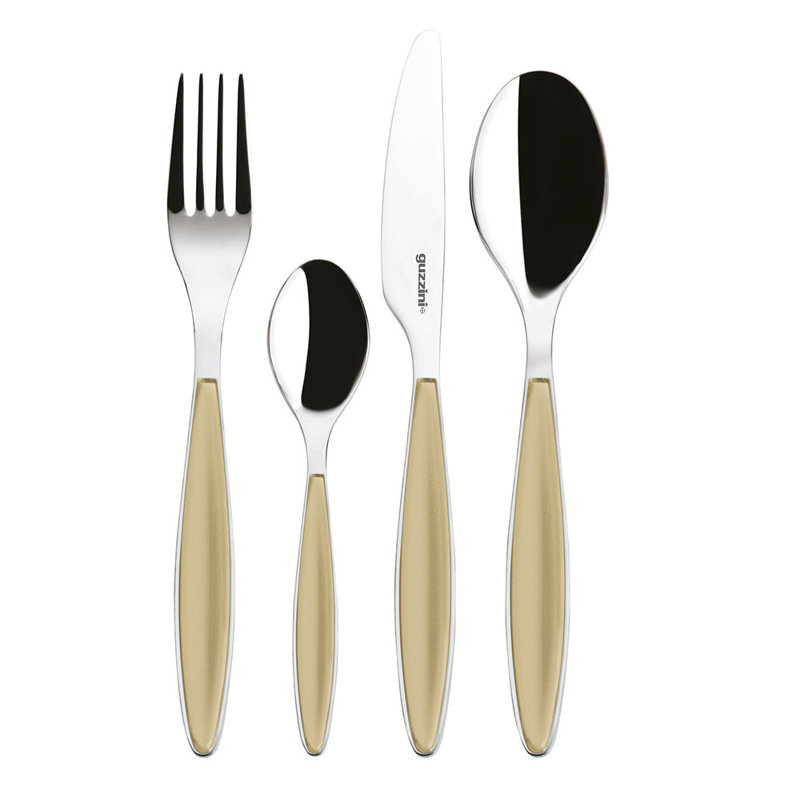 24-PIECE CUTLERY SET FEELING CREAM, Sand