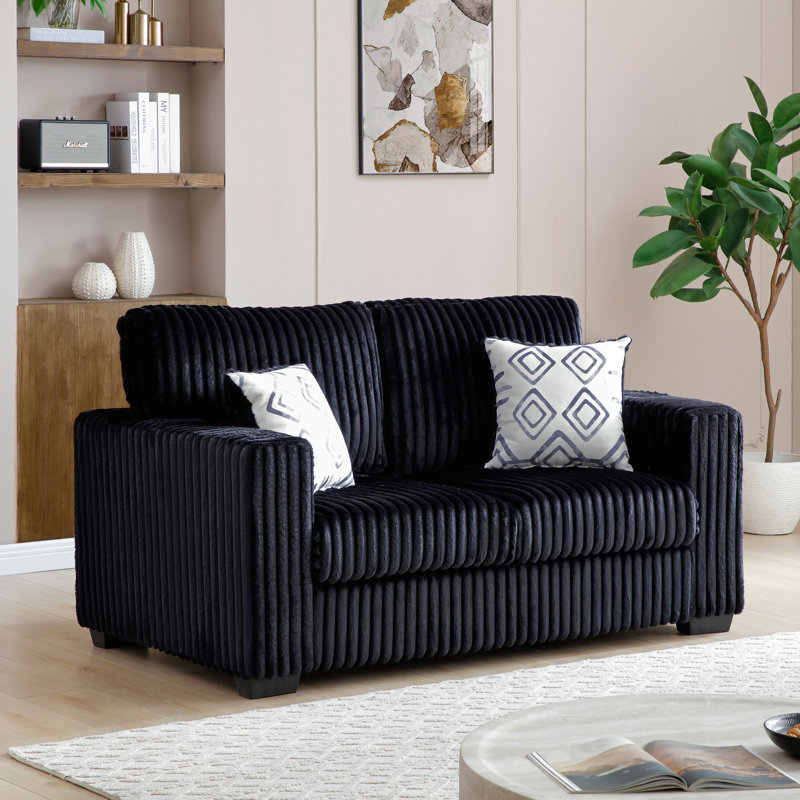 Causeuse en tissu Teddy, Black Teddy