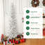 Arbre de Noël artificiel 6 pi avec 250 lumières DEL préinstallées