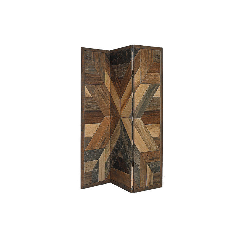 Breyunna 47.5'' W x 71'' H 3 - Panel Folding Room Divider