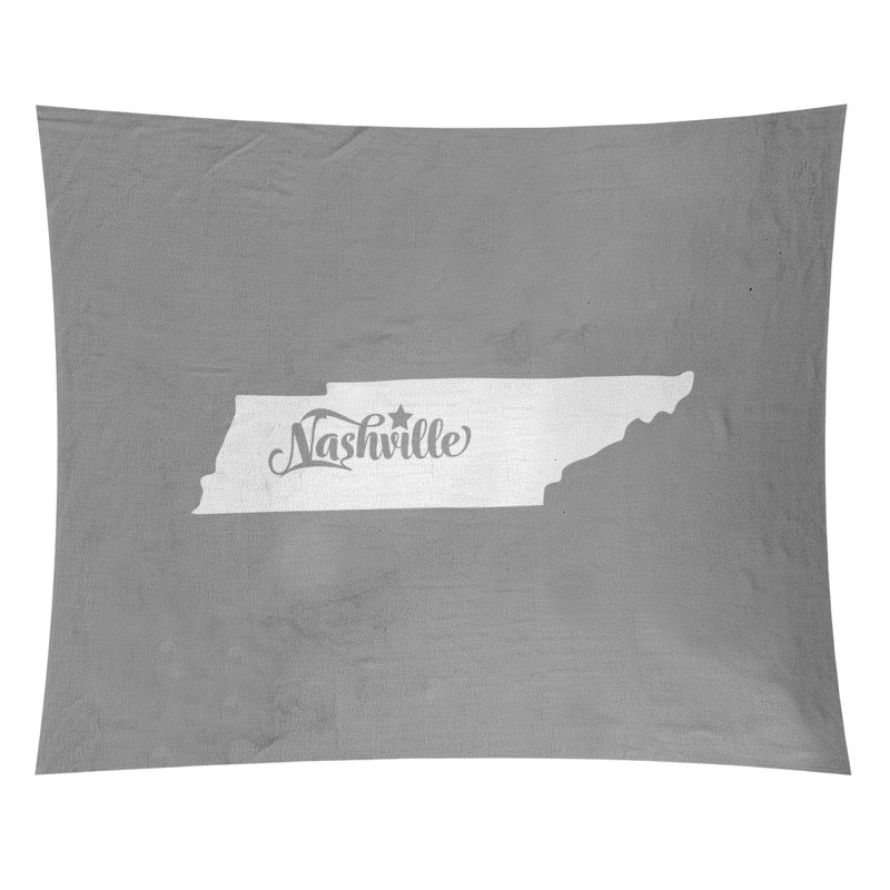 Tapisserie de Nashville, Tennessee, H 51 po x l 60 po, Gris