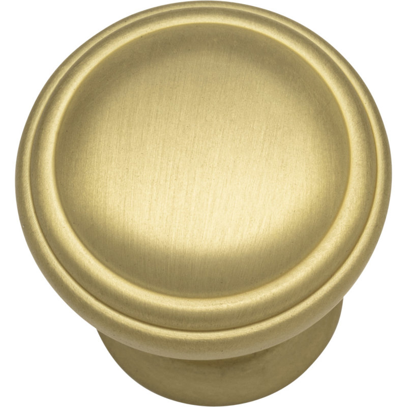 Tiffany Mushroom Knob, Brushed Gold