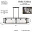 Luminaire suspendu géométrique à 5 lumières Madeleyn