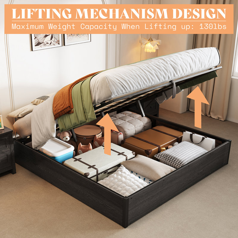 Caityln Lift Up Storage Bed