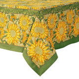 Sunflower Handmade Floral Tablecloth