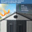 Outdoor Storage Tool Shed With Door And Floor, Plastic Outdoor Storage Shed With Steel Frame, White-123190468-128801387