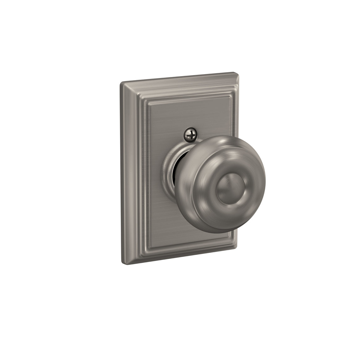 Georgian Knob with Addison Trim Hall and Closet Lock Schlage 