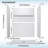 60" W x 32" D x 77“H Shower Combo Kit with Glue-Up White Shower Wall Panels and Center Drain Location White Shower Base-128835180-128835184