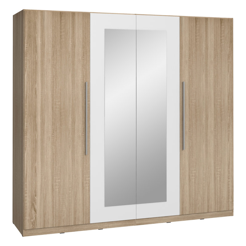 Temirlan 4 Door Manufactured Wood Wardrobe