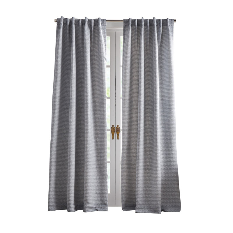 Blocked Geo Mat Room Darkening Curtain, 50"W x 84"L
