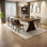 Solid wood walnut dining table set