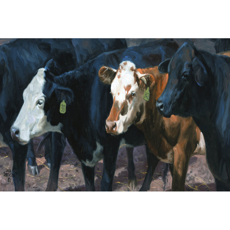 The Gossips - Wrapped Canvas Art Prints, 30cm H x 46cm W