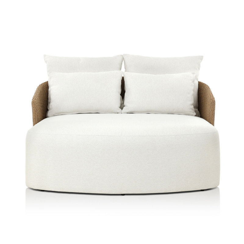 Maven Outdoor Chaise Lounge, Alessi Linen, Natural