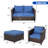 6 - Person Patio Conversation Set with Cushions-1615104336