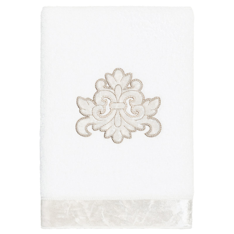  100% Turkish Cotton Hand Towel, White