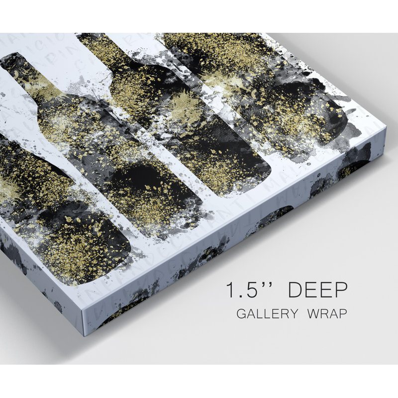 Splash Of Wine I - ensemble de 2 reproductions sur toiles tendues, H 10 po x l 10 po x P 1 po
