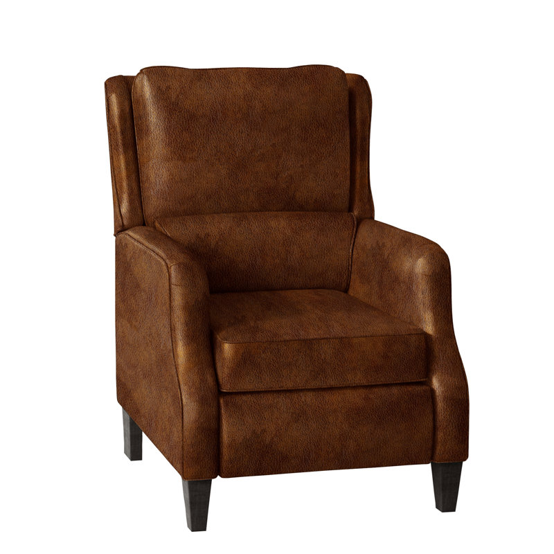 Fauteuil inclinable Schaumburg, Cuir véritable Empyrean tweed, Plantation, Manuel