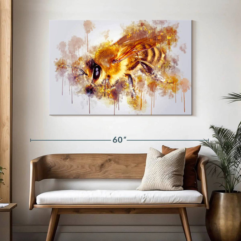 Coloured Honey Bee, H 32 po x l 48 po