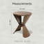 Table de bout avec tablette de rangement Rustic Farmhouse