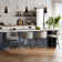 Counter & Bar Stool With Large Seat And Back, Set Of 4