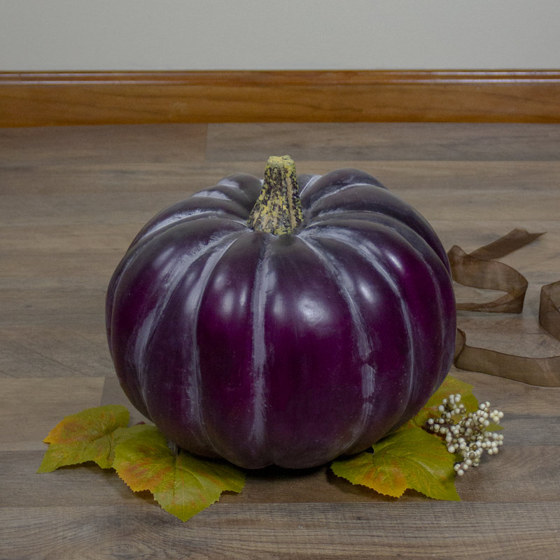 Statue d'automne 10,5 po marron citrouille rouge