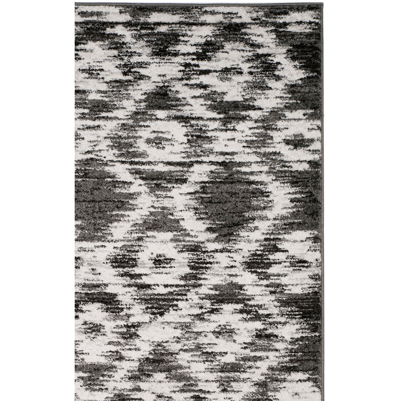 Tapis ivoire / gris anthracite Bethlyn, Rectangle 8 pi x 10 pi
