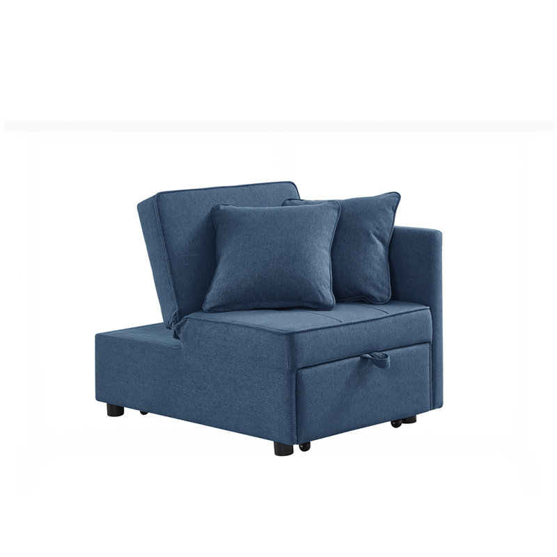 Fauteuil convertible 4 en 1, Bleu